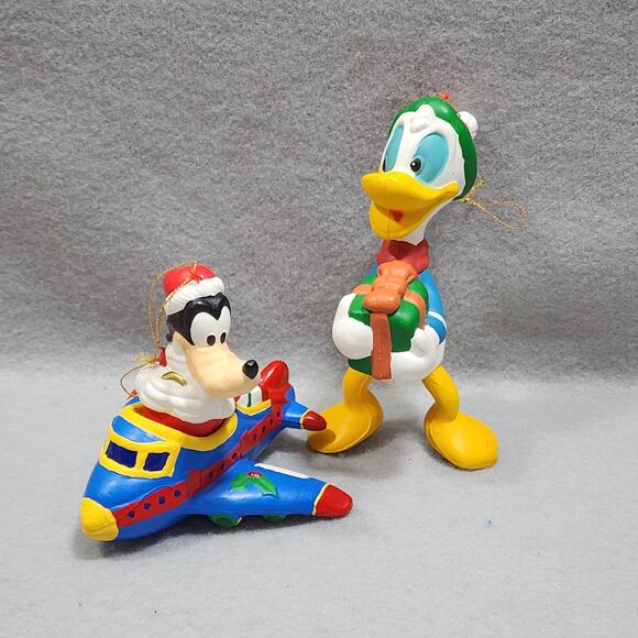 Vintage Mickey & Minnie Mouse Goofy And Donald Duck Christmas Holiday Ornaments - Picture 15 of 16